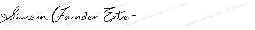 Simsun (Founder Exte字体转换